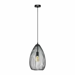 Luminaires Eglo Suspension Eglo CLEVEDON Noir, 1 lumière* Suspensions