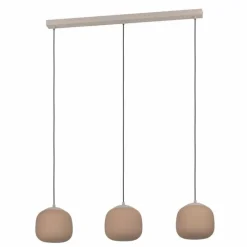 Luminaires Eglo Suspension Eglo COMINIO Taupe, 3 lumières