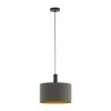 Lampes En Tissu-Luminaires Eglo Suspension Eglo CONCESSA Brun, 1 lumière