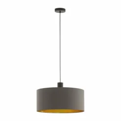 Lampes En Tissu-Luminaires Eglo Suspension Eglo CONCESSA Brun, 1 lumière