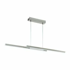 Luminaires Eglo Suspension Eglo CONNECT FRAIOLI-C LED Nickel mat, 2 lumières, Changeur de couleurs