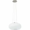 Luminaires Eglo Suspension EGLO connect OPTICA-C LED Nickel mat, 1 lumière, Changeur de couleurs