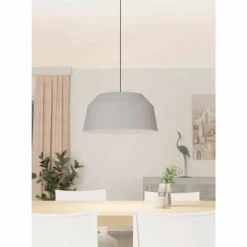 Luminaires Eglo Suspension Eglo CONTRISA Gris, 1 lumière* Suspensions