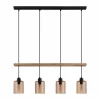 Luminaires Rustiques-Luminaires Eglo Suspension Eglo COOLMONT Crème, Noir, 4 lumières