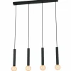 Luminaires Eglo Suspension Eglo CORTENOVA Noir, 4 lumières* Suspensions