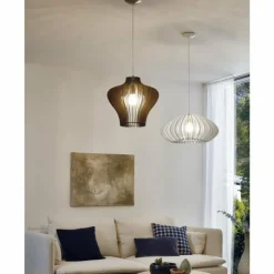 Luminaires Scandinaves-Luminaires Eglo Suspension Eglo COSSANO 2 Blanc, 1 lumière