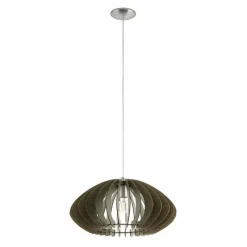 Luminaires Scandinaves-Luminaires Eglo Suspension Eglo COSSANO 2 Nickel mat, 1 lumière