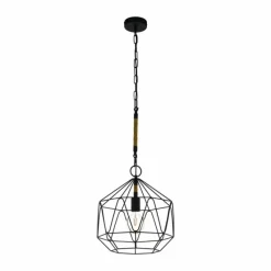 Luminaires Eglo Suspension Eglo COTTINGHAM Noir, 1 lumière* Suspensions
