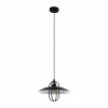 Lampes Industrielles-Luminaires Eglo Suspension Eglo CREGAN Noir, Blanc, 1 lumière