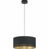 Lampes En Tissu-Luminaires Eglo Suspension Eglo ESTEPERRA Noir, 3 lumières