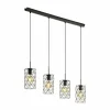 Luminaires Eglo Suspension Eglo ESTEVAU Brun foncé, 4 lumières* Suspensions