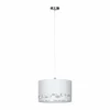 Lampes En Tissu-Luminaires Eglo Suspension Eglo ESTUBENY Nickel mat, 1 lumière
