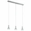 Luminaires Eglo Suspension Eglo FABIANA 1 LED Chrome, 3 lumières
