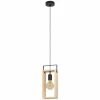 Lampes Industrielles-Luminaires Eglo Suspension Eglo FAMBOROUGH Brun, Noir, 1 lumière