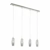 Luminaires Eglo Suspension Eglo FARSALA LED Nickel mat, 4 lumières