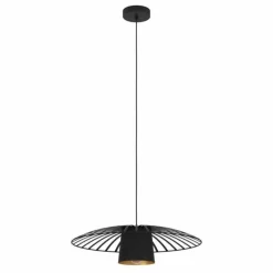 Lampes Dorées-Luminaires Eglo Suspension Eglo FELIXKIRK Noir, 1 lumière