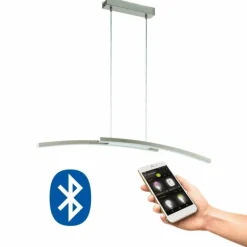 Luminaires Eglo Suspension Eglo FRAIOLI-C LED Nickel mat, 2 lumières