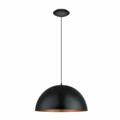 Luminaires Scandinaves-Luminaires Eglo Suspension Eglo GAETANO 1 Cuivre, Noir, 1 lumière