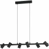 Luminaires Eglo Suspension Eglo GATUELA Noir, 6 lumières* Suspensions