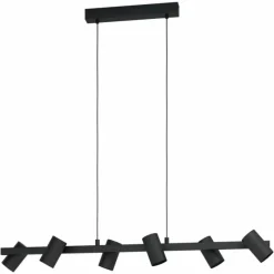 Luminaires Eglo Suspension Eglo GATUELA Noir, 6 lumières* Suspensions