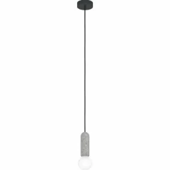 Lampes Industrielles-Luminaires Eglo Suspension Eglo GIACONECCHIA Anthracite, 1 lumière
