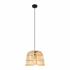 Style Boho-Chic-Luminaires Eglo Suspension Eglo GLYNEATH Noir, 1 lumière