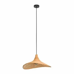 Style Boho-Chic-Luminaires Eglo Suspension Eglo HAXEY Noir, 1 lumière