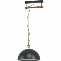Lampes À Boules-Luminaires Eglo Suspension Eglo HODSOLL Brun, Noir, 1 lumière