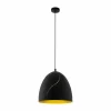 Lampes Dorées-Luminaires Eglo Suspension EGLO HUNNINGHAM Or, Noir, 1 lumière