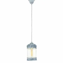 Luminaires Eglo Suspension Eglo LANGHAM Bleu, Gris, 1 lumière