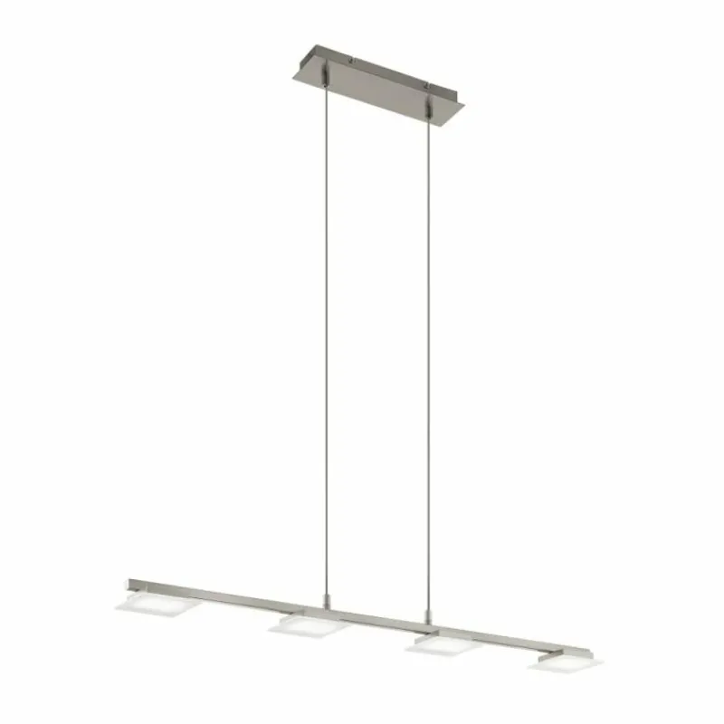 Luminaires Eglo Suspension Eglo LANIENA LED Nickel mat, 4 lumières* Éclairage Led