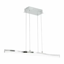Luminaires Eglo Suspension Eglo LASANA 2 LED Chrome, 2 lumières* Éclairage Led