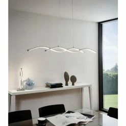 Luminaires Eglo Suspension Eglo LASANA 2 LED Chrome, 2 lumières* Éclairage Led