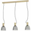 Suspension Verre Fumé-Luminaires Eglo Suspension Eglo LEBALIO Brun, 3 lumières