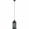 Luminaires Rustiques-Luminaires Eglo Suspension Eglo LISBURN Vert, Noir, 1 lumière