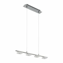 Luminaires Eglo Suspension Eglo LITAGO LED Nickel mat, 4 lumières* Suspensions