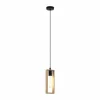 Lampes Vintages & Rétros-Luminaires Eglo Suspension Eglo LITTLETON Noir, 1 lumière