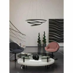 Luminaires Eglo Suspension Eglo LOBINERO-Z LED Noir, 1 lumière