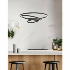 Luminaires Eglo Suspension Eglo LOBINERO-Z LED Noir, 1 lumière