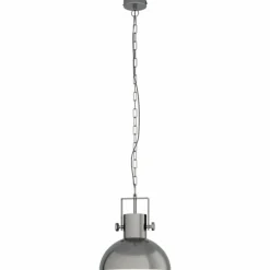 Lampes Industrielles-Luminaires Eglo Suspension EGLO LUBENHAM Crème, Nickel mat, 1 lumière