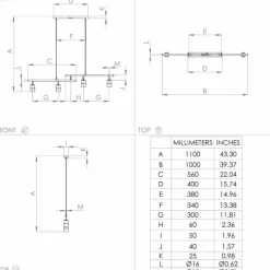 Luminaires Eglo Suspension Eglo LURONE Laiton, Noir, 4 lumières* Suspensions