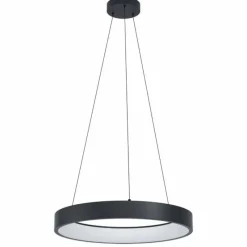 Luminaires Eglo Suspension Eglo MARGHERA-Z LED Noir, 4 lumières, Changeur de couleurs