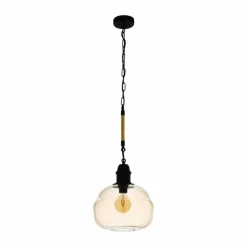 Luminaires Eglo Suspension Eglo MARYSVILLE Noir, 1 lumière