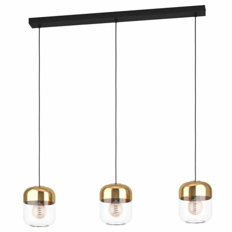 Luminaires Eglo Suspension Eglo MARYVILLA Bruni, Noir, 3 lumières