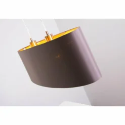 Lampes En Tissu-Luminaires Eglo Suspension Eglo Maserlo cappuccino Nickel mat, 2 lumières
