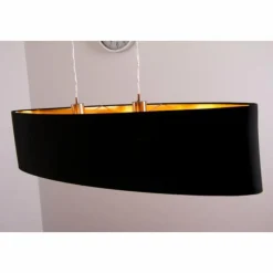 Lampes En Tissu-Luminaires Eglo Suspension Eglo Maserlo Nickel mat, 2 lumières