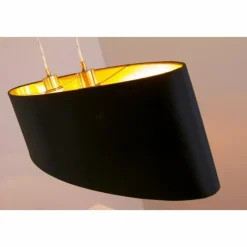 Lampes En Tissu-Luminaires Eglo Suspension Eglo Maserlo Nickel mat, 2 lumières