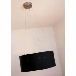 Lampes En Tissu-Luminaires Eglo Suspension Eglo Maserlo Nickel mat, 3 lumières