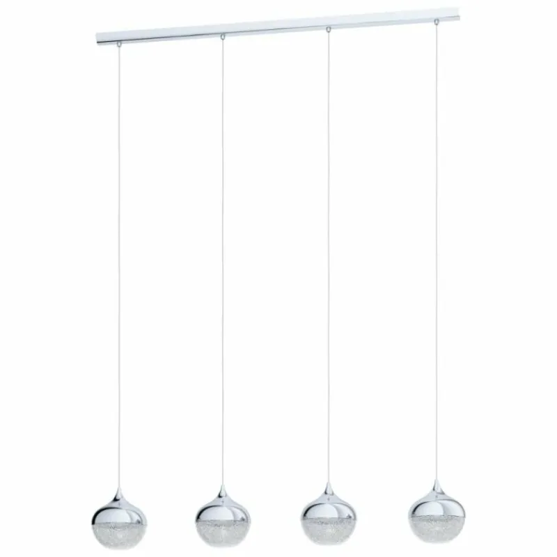 Luminaires Eglo Suspension EGLO MIOGLIA Chrome, 4 lumières* Suspensions