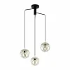 Lampes À Boules-Luminaires Eglo Suspension Eglo MIRTAZZA Noir, 3 lumières